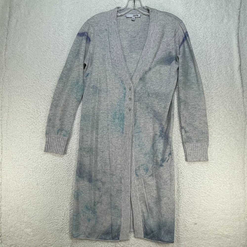 SWTR Women's Size Small Button Up Cashmere Midi Length Cardigan